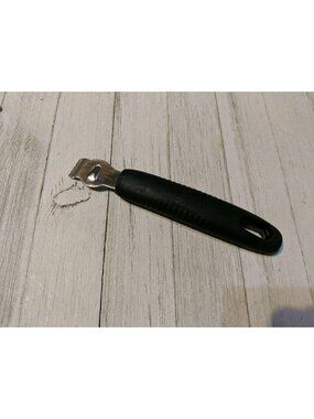 Chefmate Citrus Zester Grater black handle 6 3/4"